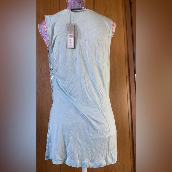 NWOT Apt 9 Sequined scooped neck shirt, size M - Picture 4 of 6